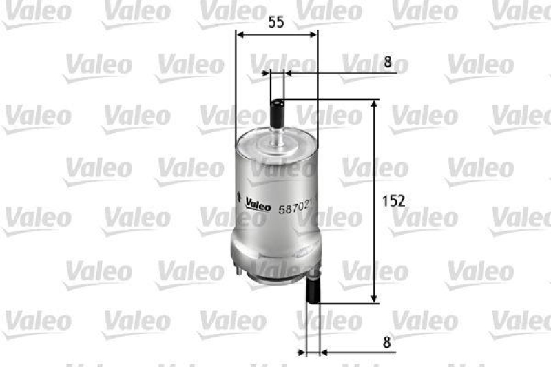 VALEO 587021 Kraftstofffilter, Benzin