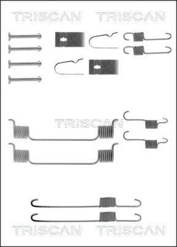 TRISCAN 8105 502554 Montagesatz F. Bremsbacken für Mazda 121