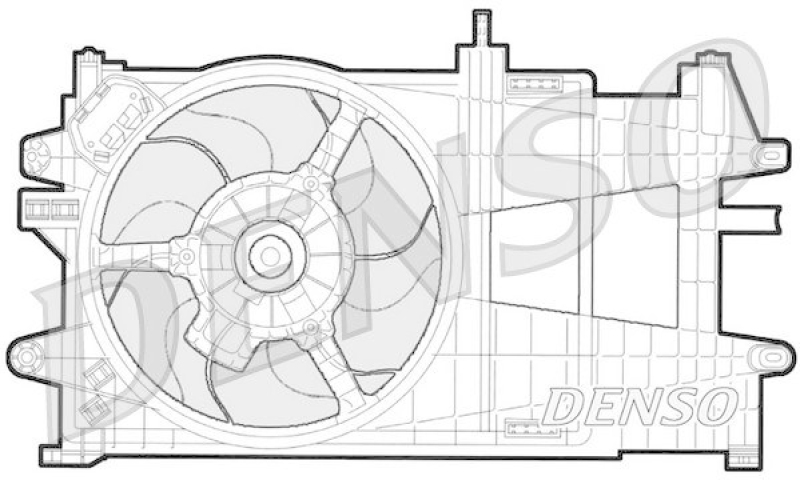 DENSO DER09033 Kühlerlüfter FIAT PUNTO (188) 1.2 60 (188.030, .050, .130, .150, .230, .250) (1999 - )