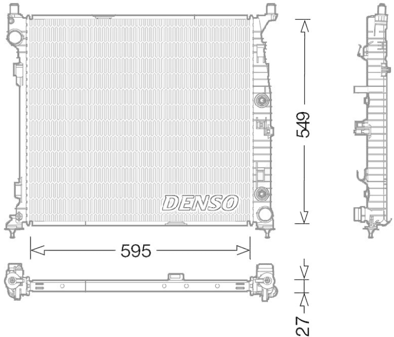 DENSO DRM17055 Kühler MERCEDES-BENZ M-CLASS (W166) ML 350 (06/2011->)