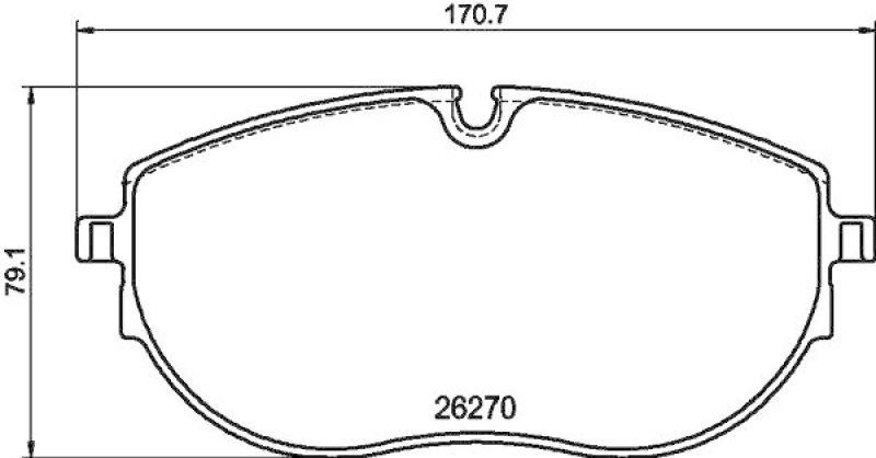 HELLA 8DB 355 040-891 Scheibenbremsbelagsatz