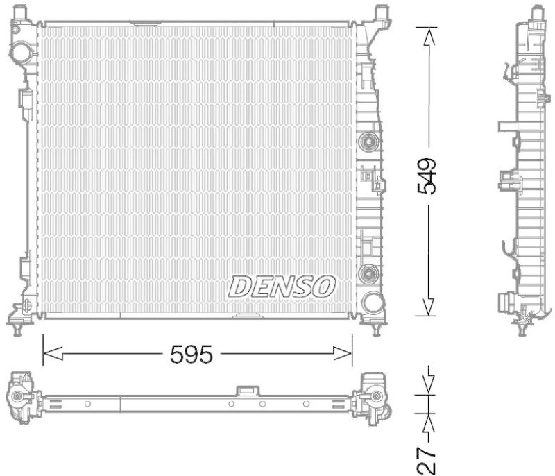 DENSO DRM17055 Kühler MERCEDES-BENZ M-CLASS (W166) ML 350 (06/2011->)