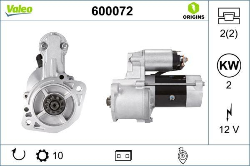 VALEO 600072 Starter Neu - ORIGINS