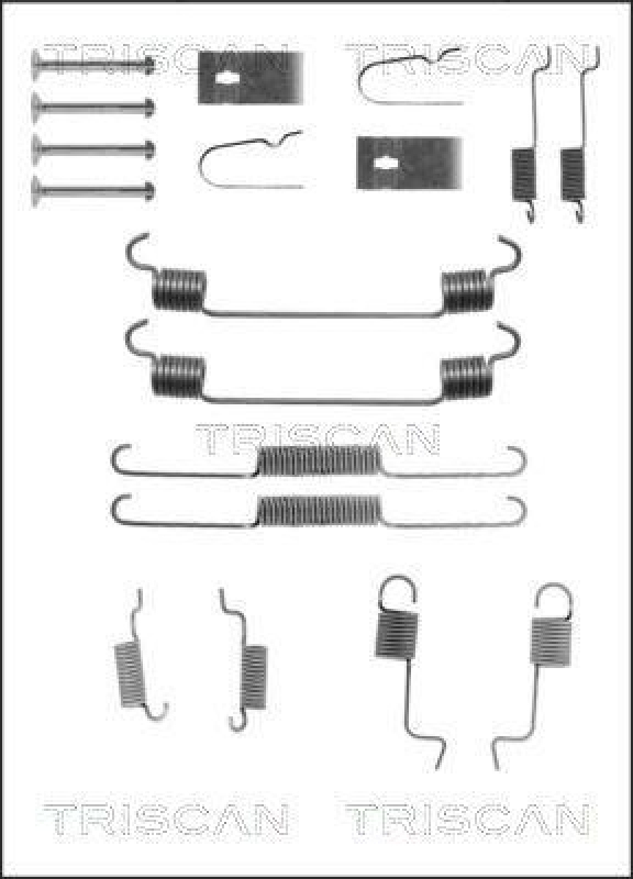 TRISCAN 8105 502555 Montagesatz F. Bremsbacken für Mazda