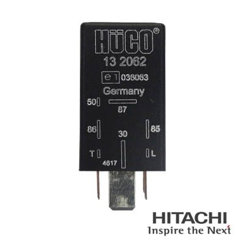 HITACHI 2502062 Relais, Glühzeit für AUDI u.a.