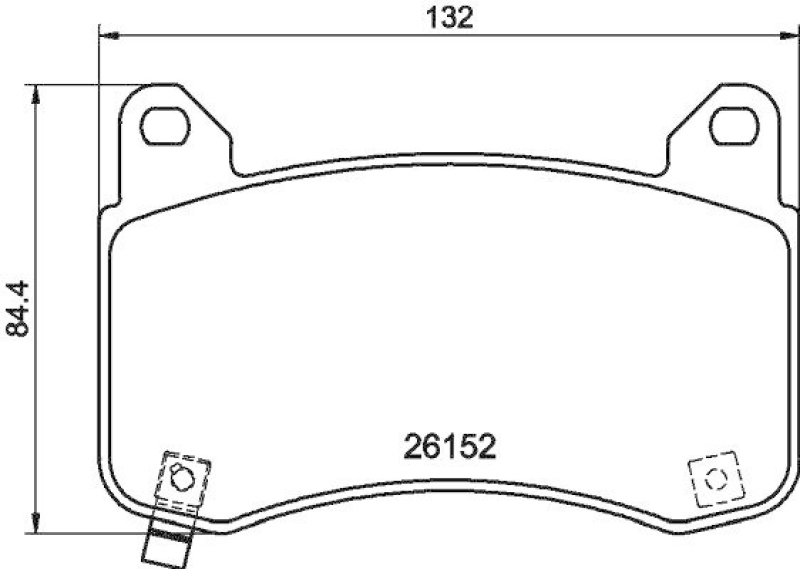 HELLA 8DB 355 040-901 Scheibenbremsbelagsatz