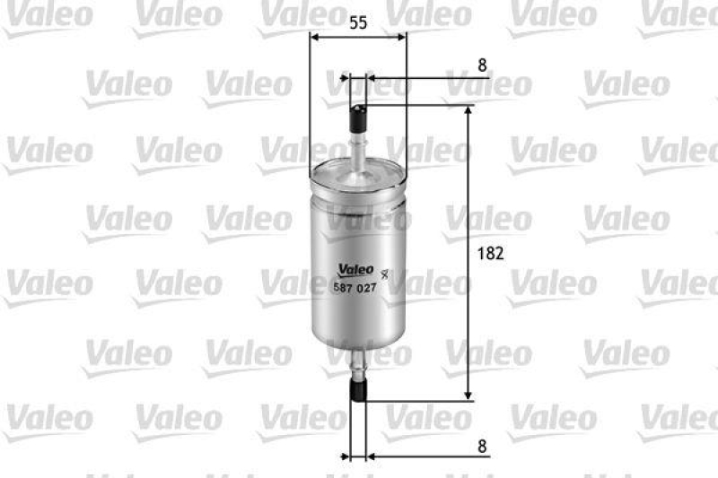 VALEO 587027 Kraftstofffilter, Benzin