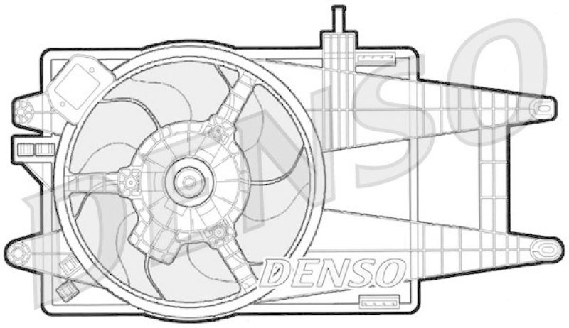 DENSO DER09040 Kühlerlüfter FIAT PUNTO (188) 1.2 60 (188.030, .050, .130, .150, .230, .250) (1999 - )