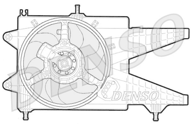 DENSO DER09041 Kühlerlüfter FIAT PUNTO (188) 1.3 JTD 16V (2003 - )