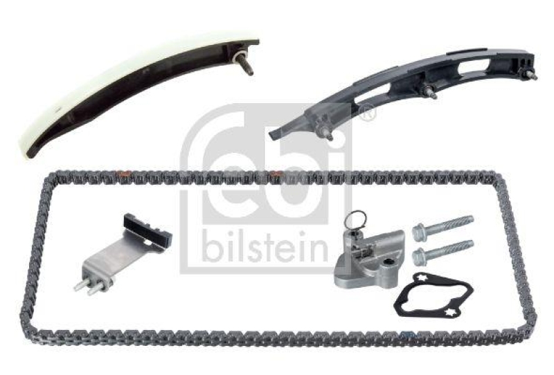 FEBI BILSTEIN 106727 Steuerkettensatz für Nockenwelle, mit Gleitschienen und Kettenspanner für Opel