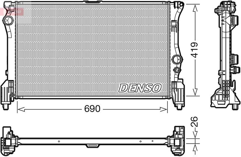 DENSO DRM17112 Kühler MERCEDES-BENZ V-CLASS (W447) (14-)