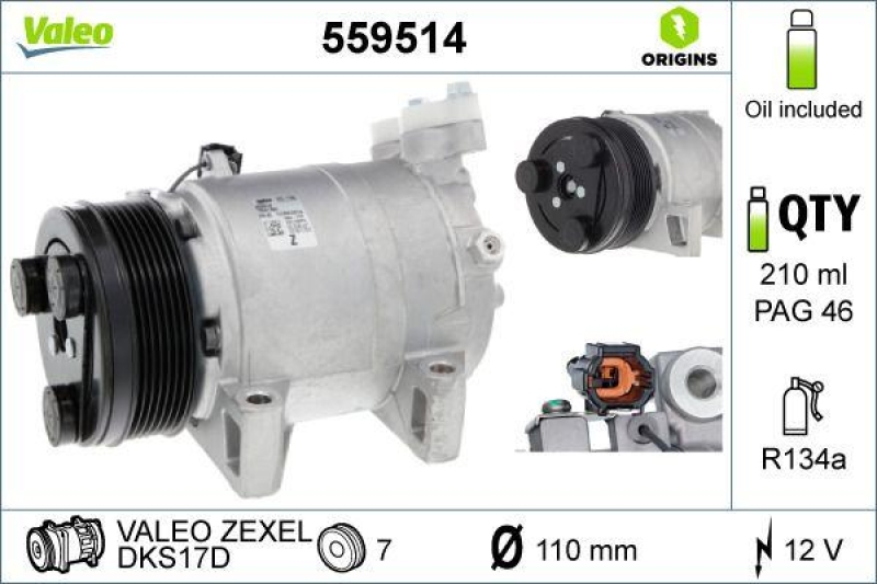 VALEO 559514 Kompressor INFINITY QX80 2014