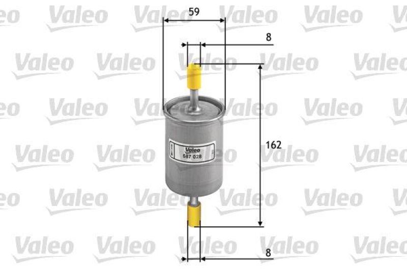 VALEO 587028 Kraftstofffilter, Benzin