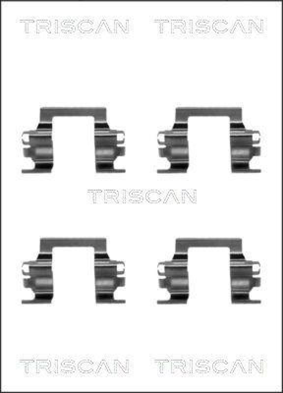 TRISCAN 8105 601609 Montagesatz, Scheibenbremsbelag für Isuzu