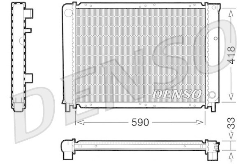 DENSO DRM33031 Kühler VOLVO 940 II Estate (945) 2.3 ti (1995 - 1998)