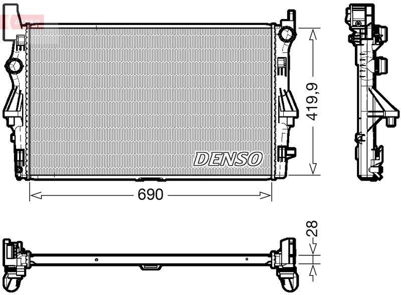 DENSO DRM17113 Kühler MERCEDES-BENZ VITO Box (W447) 111 CDI (14- )