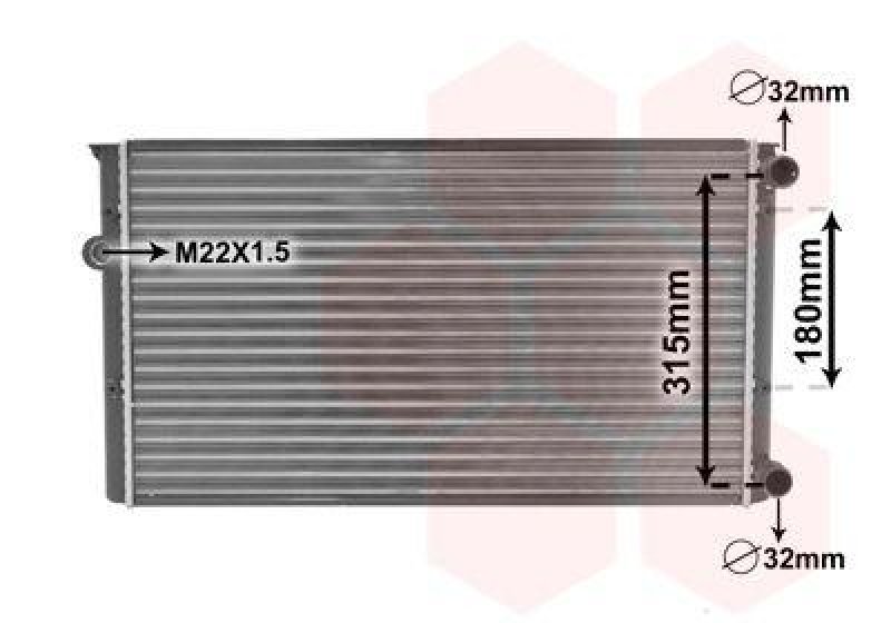 VAN WEZEL 58002105 Motorkühler