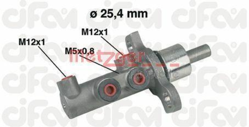 METZGER 202-439 Hydr. Hauptbremszylinder Cifam für OPEL