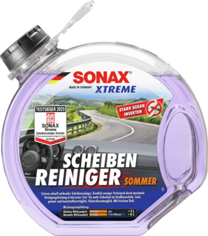 SONAX 02724000 XTREME Scheibenreiniger Sommer gebrauchsfertig 3L