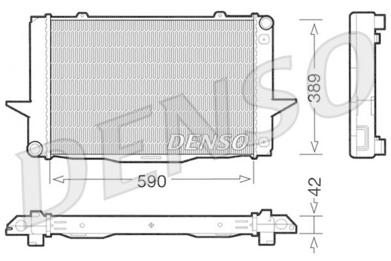 DENSO DRM33042 Kühler VOLVO V70 I (LV) 2.4 Turbo (1997 - 2000)