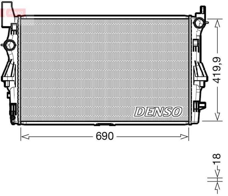 DENSO DRM17114 Kühler MERCEDES-BENZ VITO Mixto (W447) 111 CDI (14- )