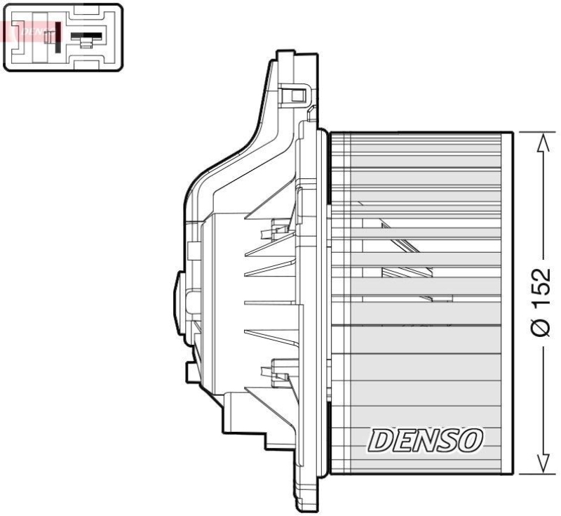 DENSO DEA41015 Innenraumgebläse HYUNDAI i30 (GD) 1.4 (11-15)