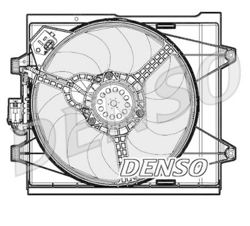 DENSO DER09048 Kühlerlüfter FIAT 500 (312) 1.2 (2007 - )