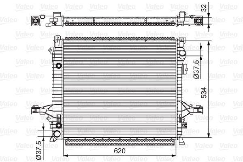 VALEO 701539 Motorkühler VOLVO XC 90 I 2.4 TDI