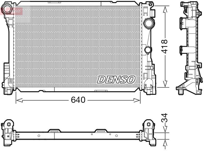 DENSO DRM17115 Kühler MERCEDES-BENZ SLK (R172) 250 CDI / d (172.403) 2.2 (01-)