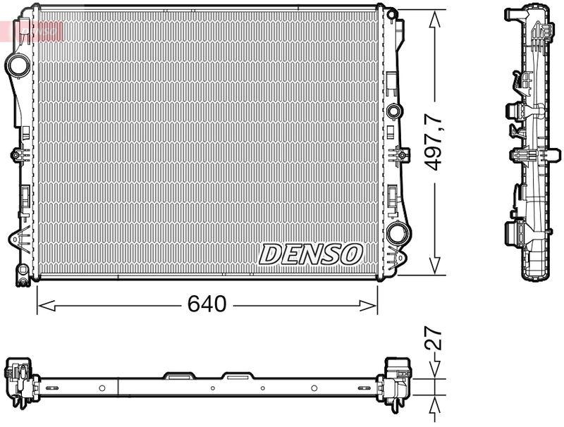 DENSO DRM17116 Kühler MERCEDES-BENZ GLC (X253) 43 AMG 4-matic (253._64) (16-19)