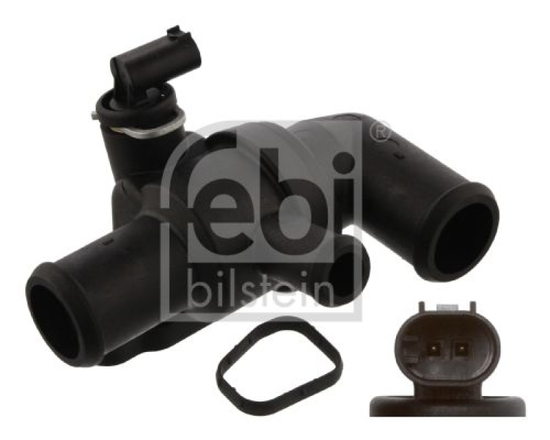 FEBI BILSTEIN 37081 Thermostat mit Gehäuse, Dichtung und Temperaturschalter für SMART