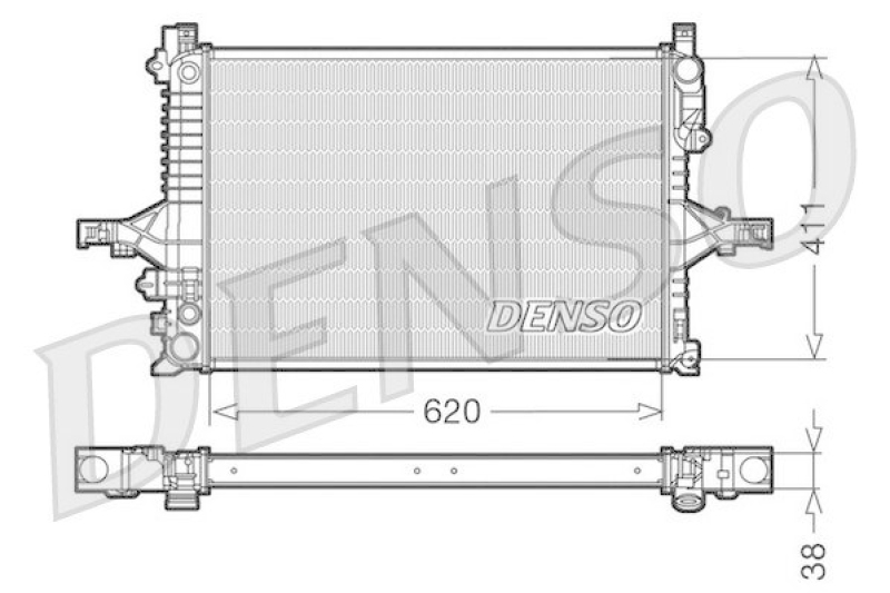 DENSO DRM33066 Kühler VOLVO V70 II (SW) 2.4 D5 (2001 - 2007)