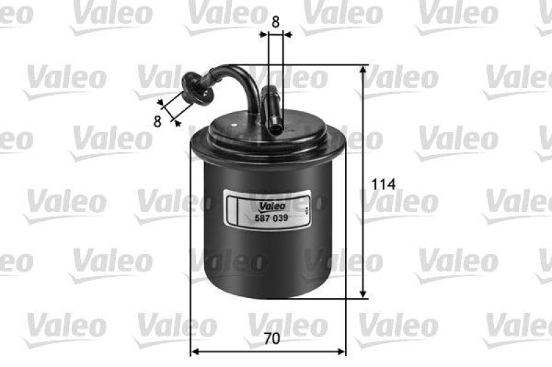 VALEO 587039 Kraftstofffilter, Benzin