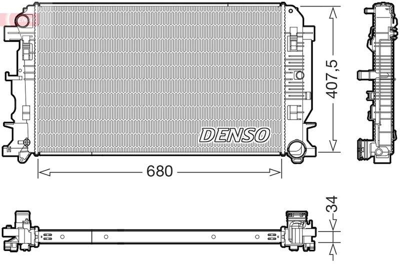 DENSO DRM17117 Kühler MERCEDES-BENZ SPRINTER 3,5-t (906) 2.1 316 CDI (09-)