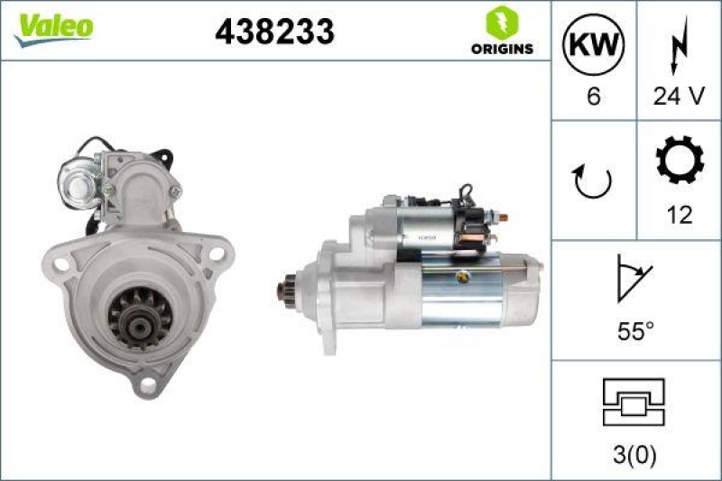 VALEO 438233 Starter Neu - ORIGINS