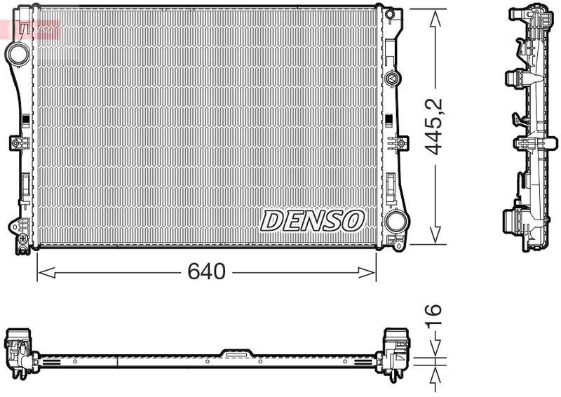 DENSO DRM17118 Kühler MERCEDES-BENZ C-CLASS T-Model (S205) C 220 BlueTEC / d (205._04) (14-18)