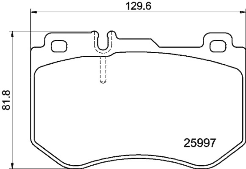 HELLA 8DB 355 021-741 Bremsbelagsatz