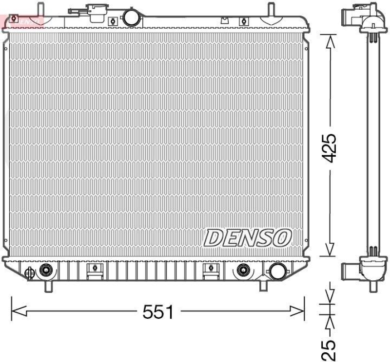 DENSO DRM35005 Kühler DAIHATSU TERIOS (J1_) 1.3 4WD (J102) (00-05)