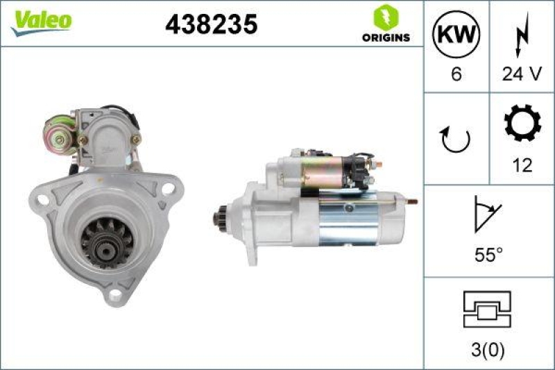 VALEO 438235 Starter Neu - ORIGINS