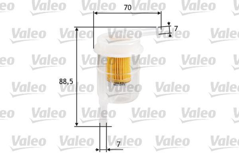 VALEO 587045 Kraftstofffilter, Benzin