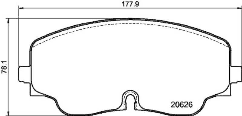 HELLA 8DB 355 041-051 Scheibenbremsbelagsatz