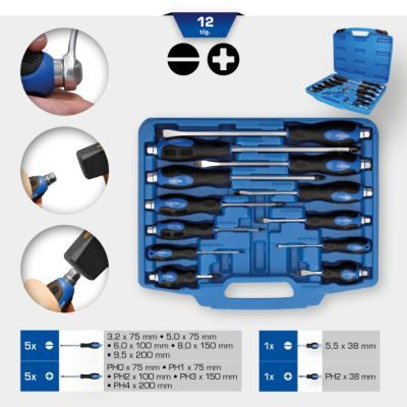 KS TOOLS BT034012 Brilliant Tools Schlagschraubendreher-Satz