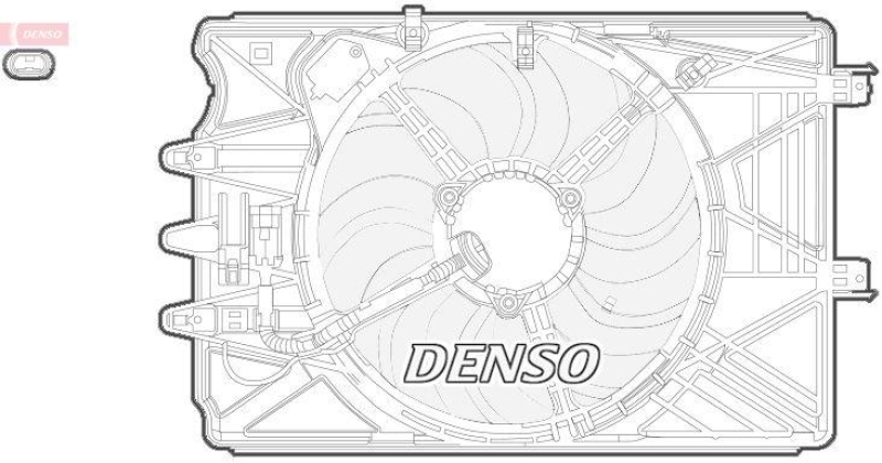 DENSO DER09069 Kühlerlüfter FIAT 500L 1.4 (2012 - )