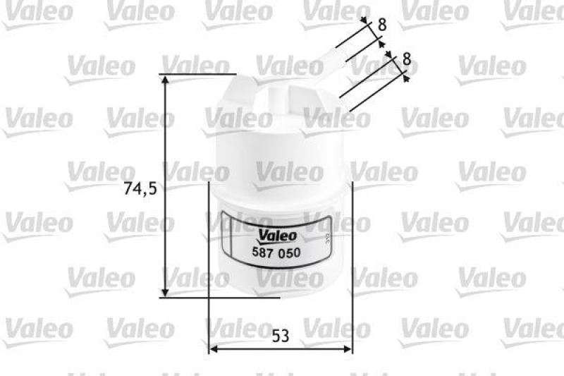 VALEO 587050 Kraftstofffilter, Benzin