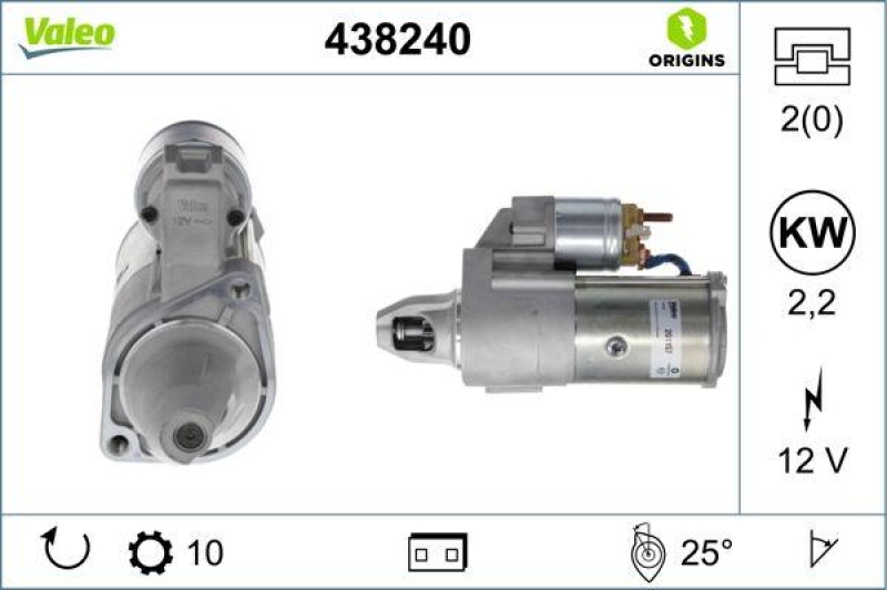 VALEO 438240 Starter Neu - ORIGINS