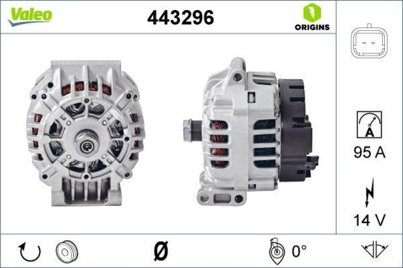 VALEO 443296 Generator Neu - ORIGINS