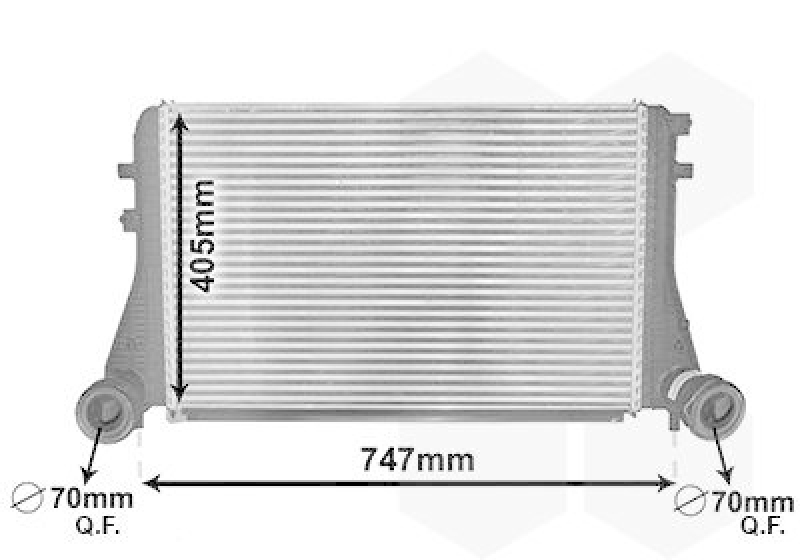 VAN WEZEL 58004227 Ladeluftkühler