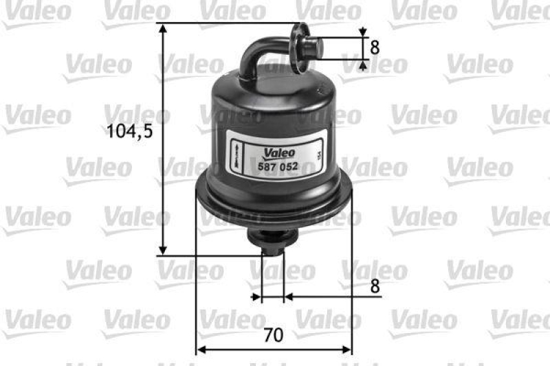 VALEO 587052 Kraftstofffilter, Benzin