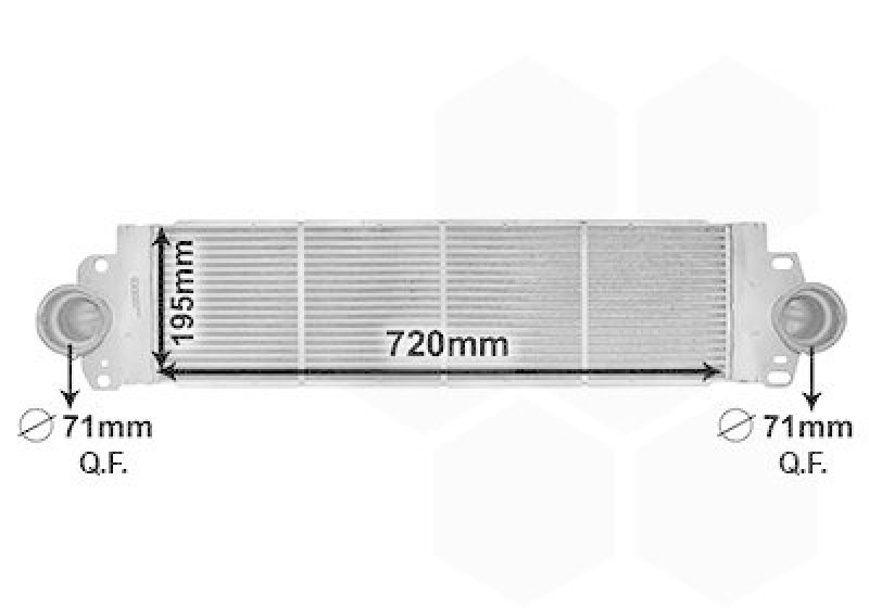 VAN WEZEL 58004233 Ladeluftkühler