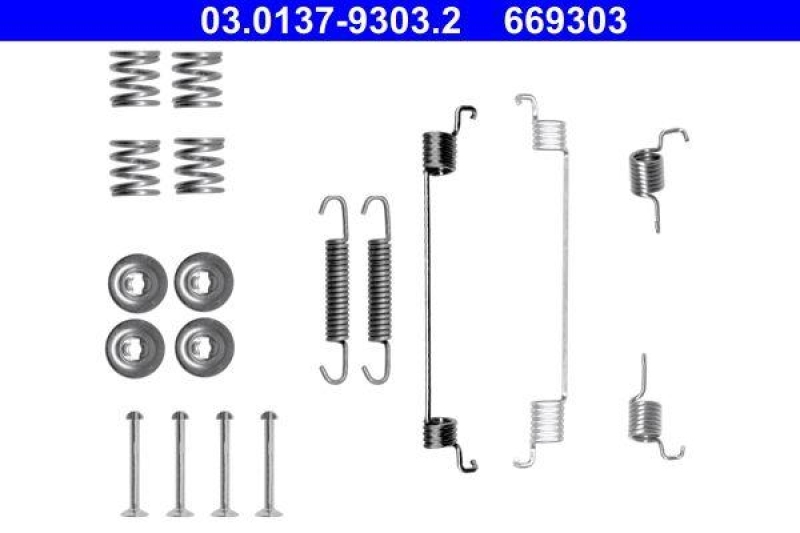 ATE 03.0137-9303.2 TBB-Zubehör für FIAT 500 (07-)FIAT 500C Cab (09-)FIAT PANDA (03-13)FORD KA II (08-)